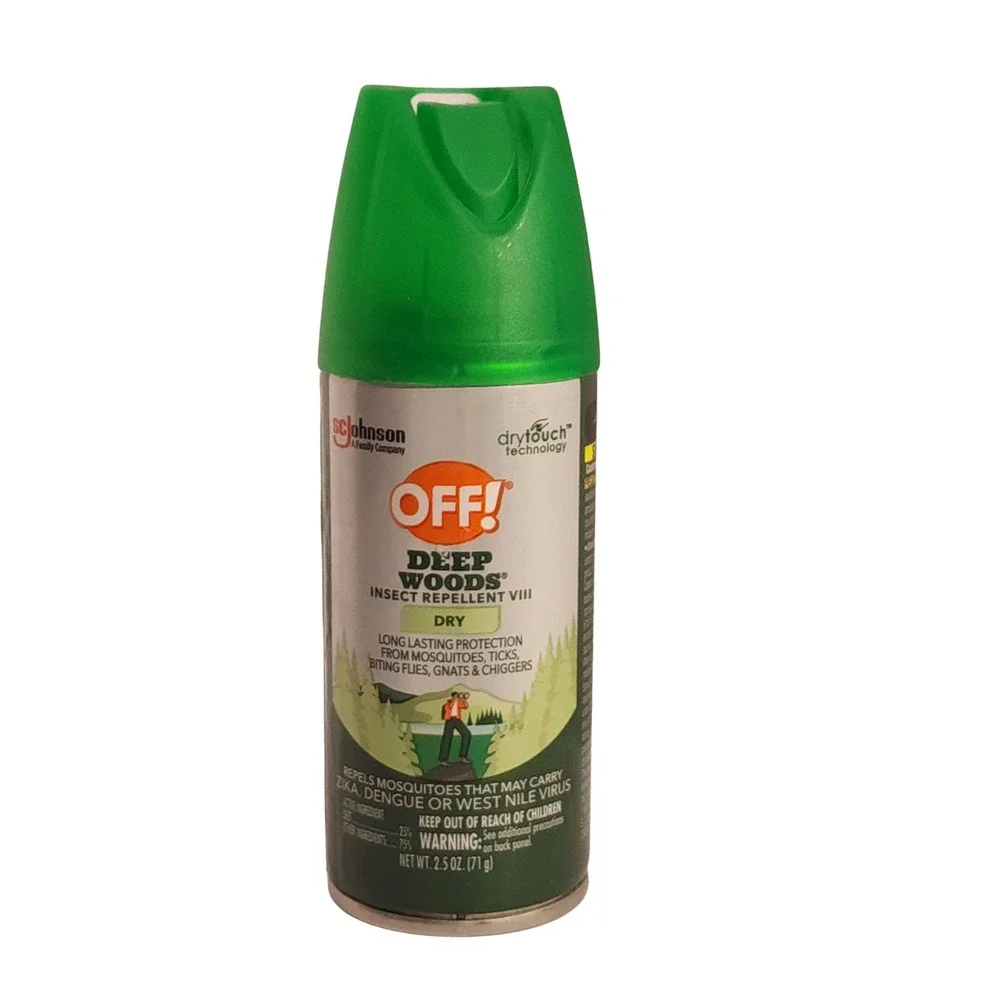 OFF Deep Woods Insect Repellent VIII Dry Aerosol 2.5 oz Mosquito Tick Protection